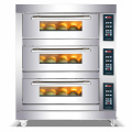 electric digital 3decks 6tray 40*60cm tray baking cake machine bread oven electric stone oven bakery electric oven